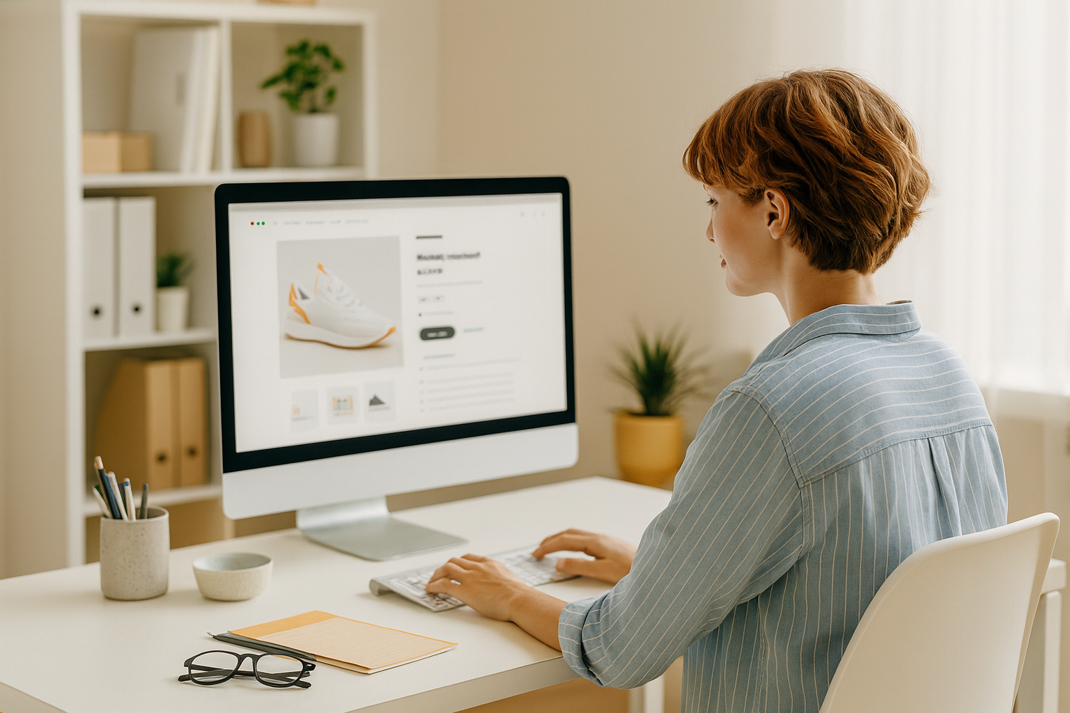 Business website layout preview design example