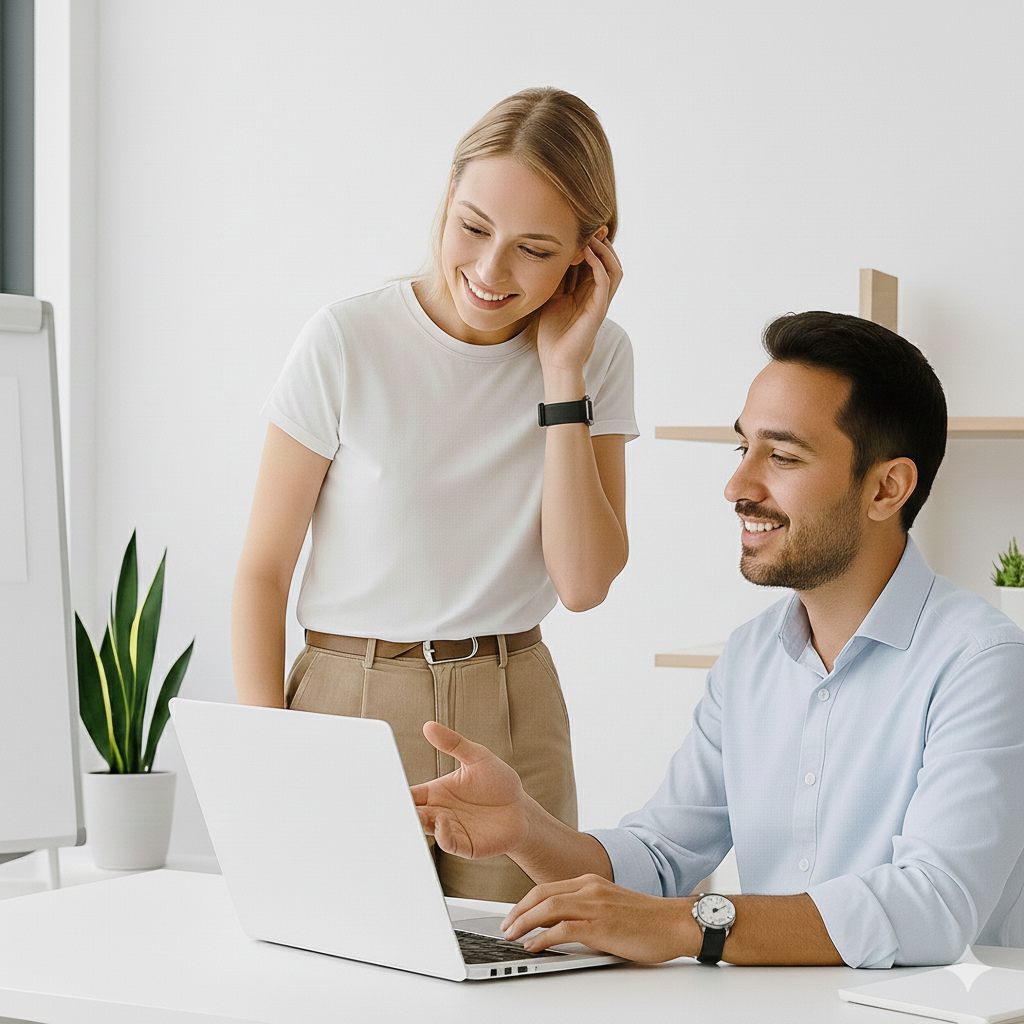 AeroSky Digital team working on digital marketing services in Vijayawada