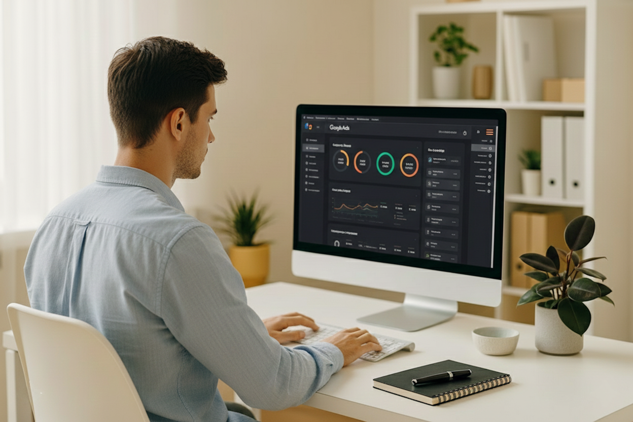 Modern website design preview for service business